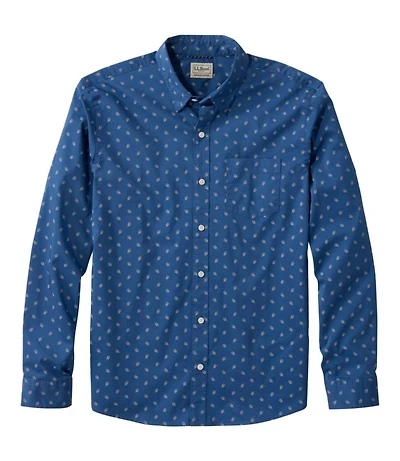 Men's Comfort Stretch Performance® Shirt, Long-Sleeve, Slightly Fitted Untucked Fit, Print