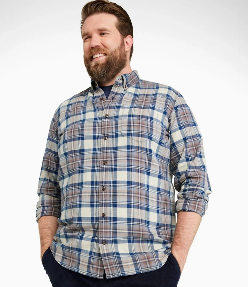 Men's Sunwashed Twill Shirt, Slightly Fitted Untucked Fit