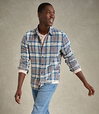 Men's Sunwashed Twill Shirt, Slightly Fitted Untucked Fit