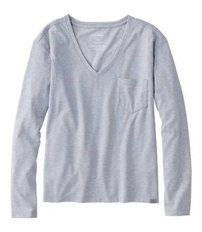 Women's Vista Camp V-Neck Pocket Tee, Long-Sleeve