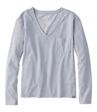 Women's Vista Camp V-Neck Pocket Tee, Long-Sleeve