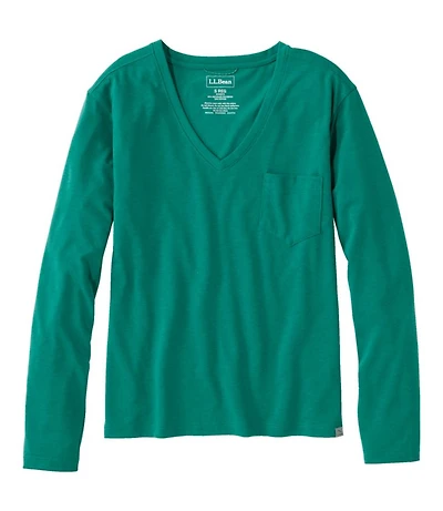 Women's Vista Camp V-Neck Pocket Tee, Long-Sleeve
