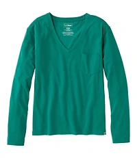 Women's Vista Camp V-Neck Pocket Tee, Long-Sleeve