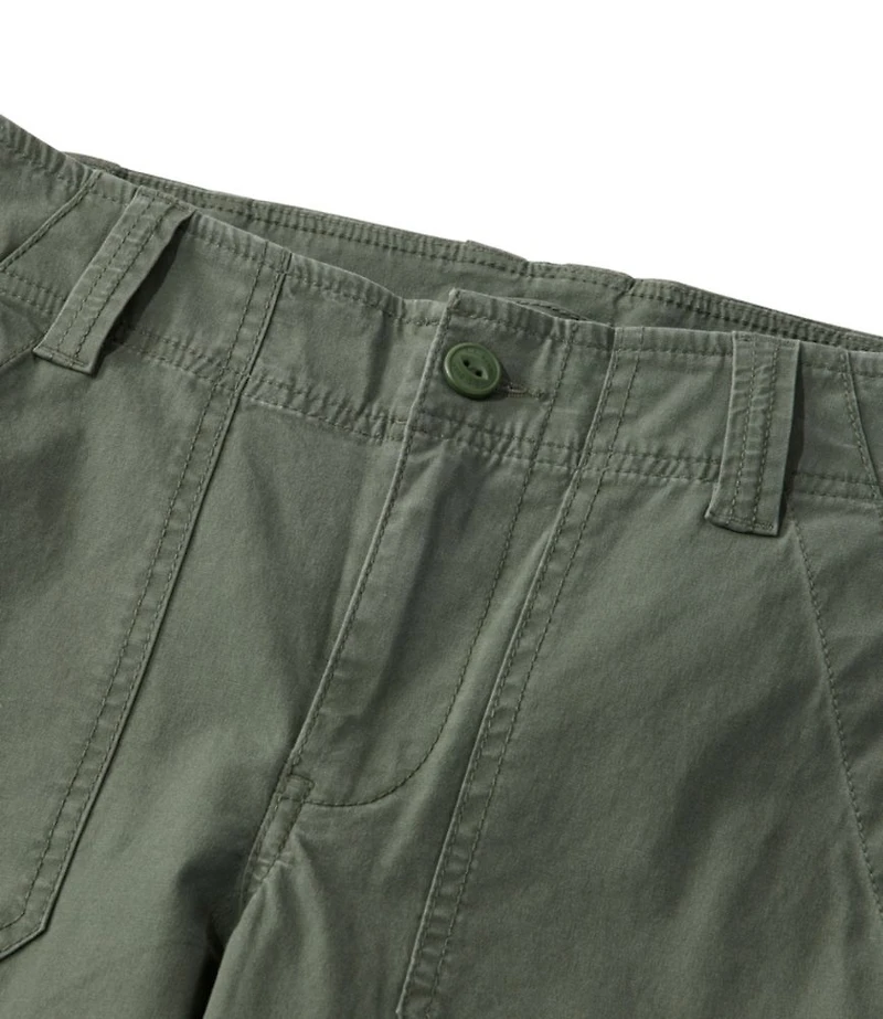 Women's 207 Vintage Cotton Canvas Pants, Mid-Rise Straight-Leg Cargo