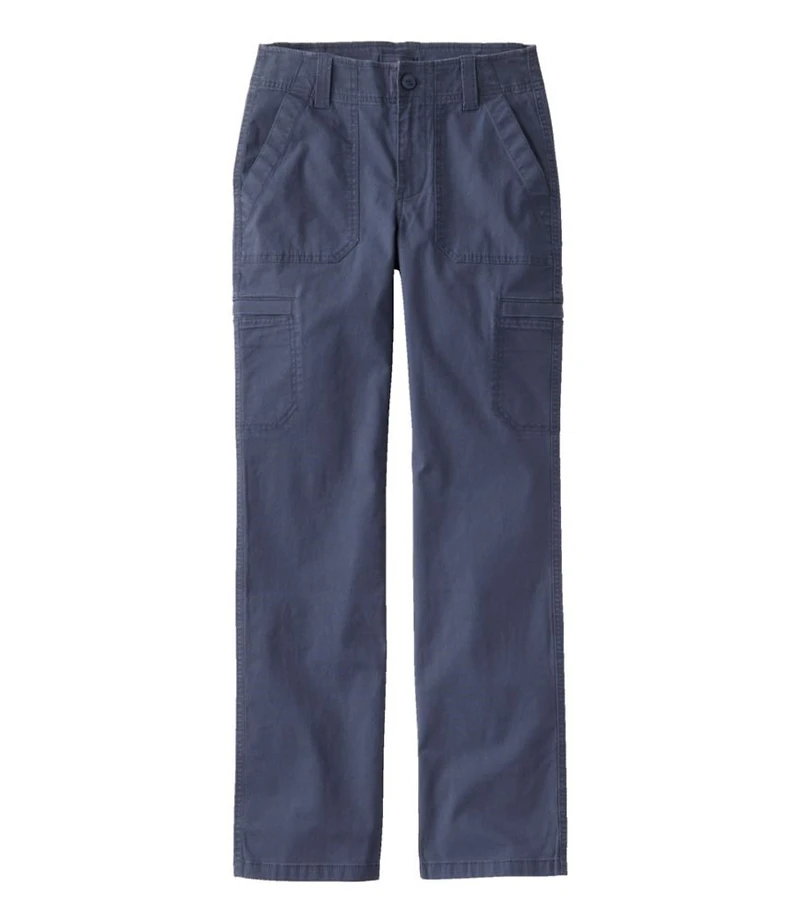 Women's 207 Vintage Cotton Canvas Pants, Mid-Rise Straight-Leg Cargo