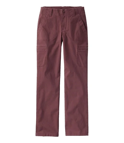Women's 207 Vintage Cotton Canvas Pants, Mid-Rise Straight-Leg Cargo