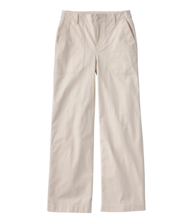 Women's 207 Vintage Cotton Canvas Pants, High-Rise Wide-Leg