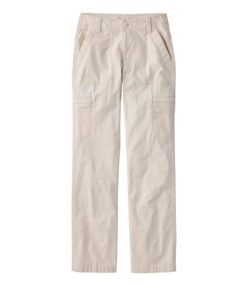 Women's 207 Vintage Cotton Canvas Pants, Mid-Rise Straight-Leg Cargo
