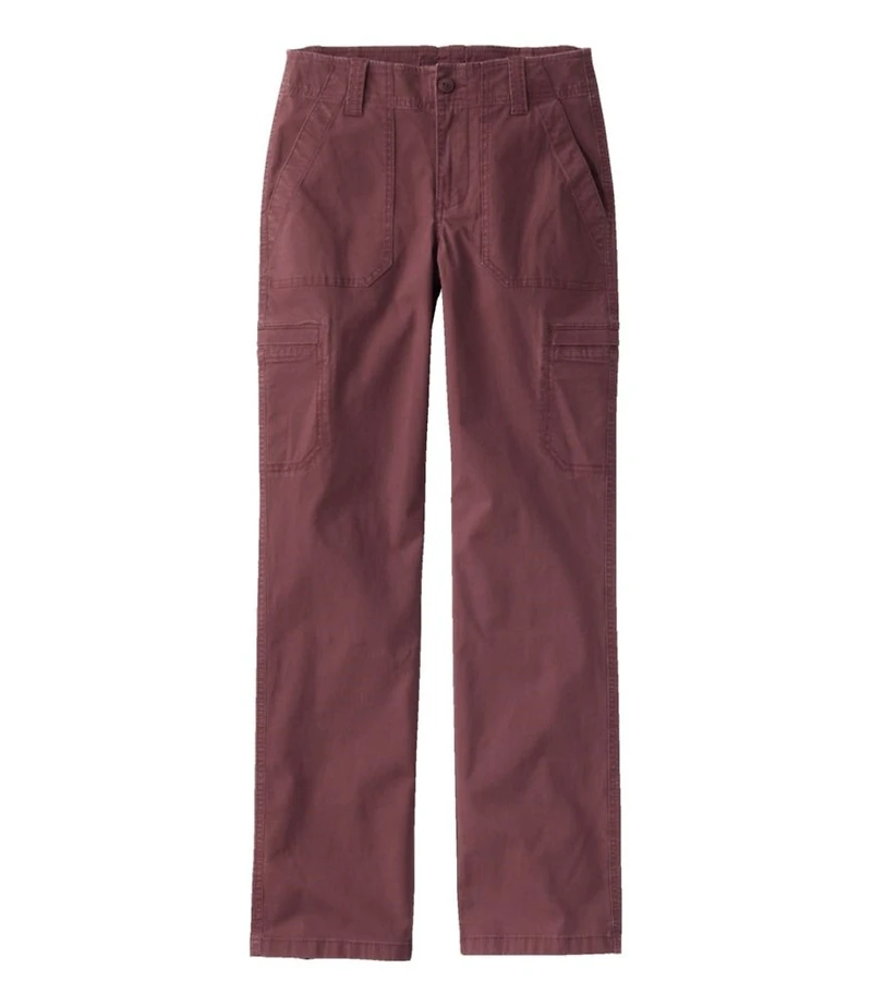 Women's 207 Vintage Cotton Canvas Pants, Mid-Rise Straight-Leg Cargo