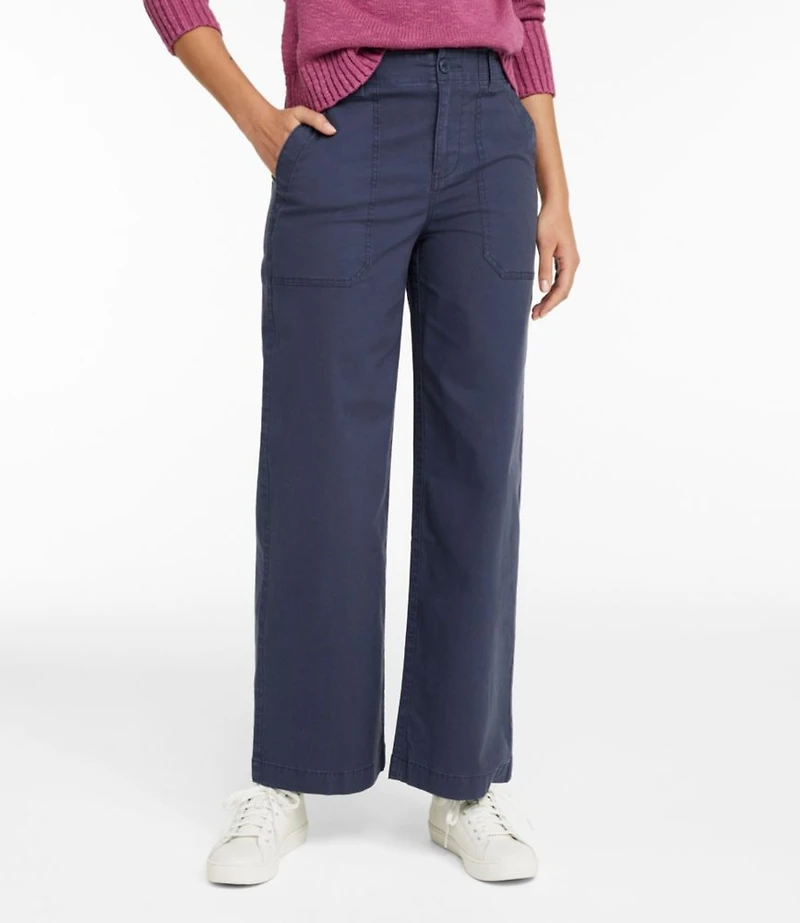 Women's 207 Vintage Cotton Canvas Pants, High-Rise Wide-Leg