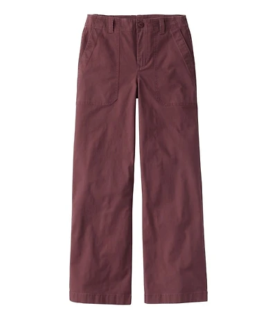 Women's 207 Vintage Cotton Canvas Pants, High-Rise Wide-Leg