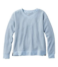 Women's Birchwood Brushed Waffle Top, V-Neck