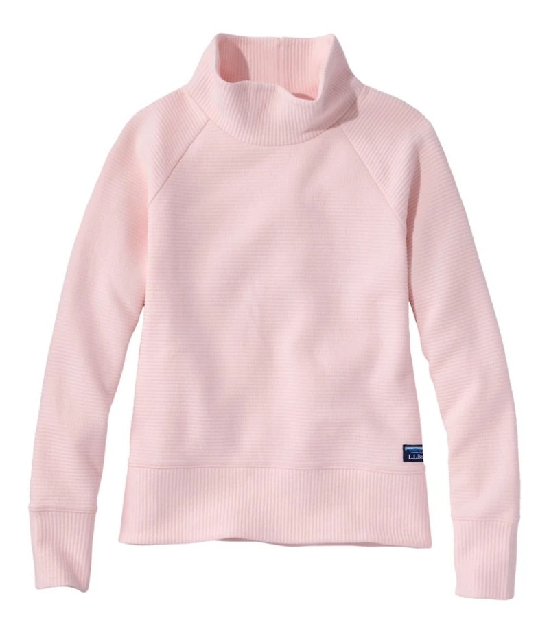 Women's Lakewashed Double-Knit Funnelneck