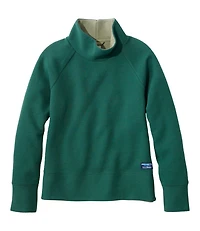 Women's Lakewashed Double-Knit Funnelneck