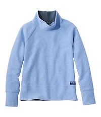 Women's Lakewashed Double-Knit Funnelneck