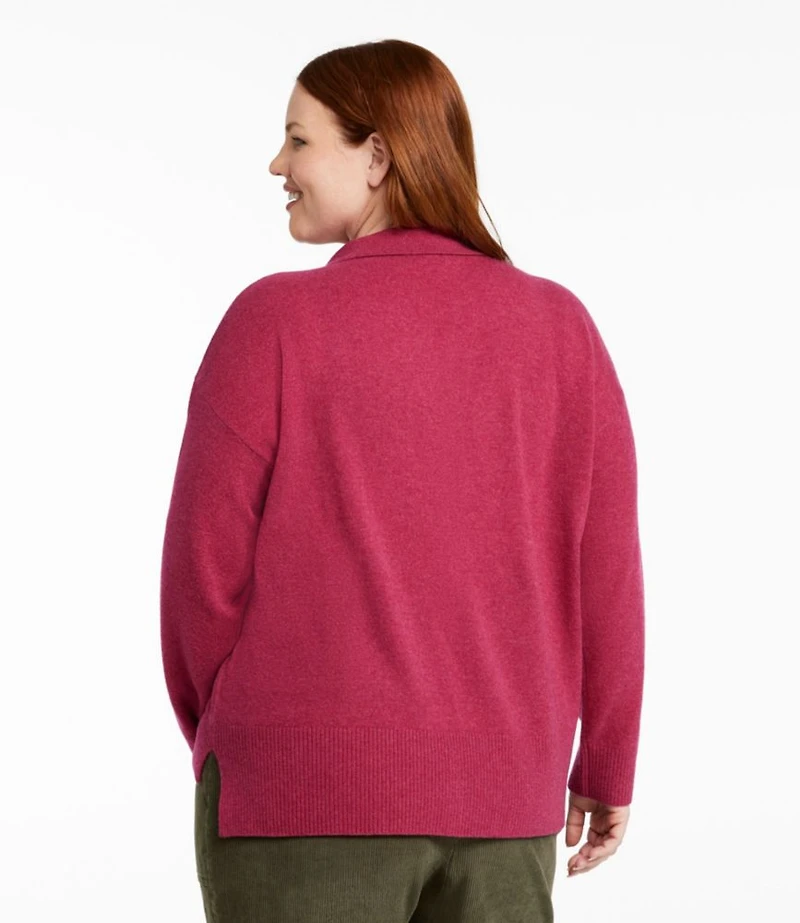 Women's Classic Cashmere Sweater, Relaxed Polo