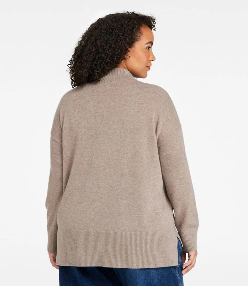 Women's Classic Cashmere Sweater, Relaxed Mockneck
