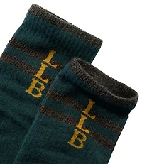 Adults' Katahdin Over the Calf Hiker Socks, Mountain Stripe