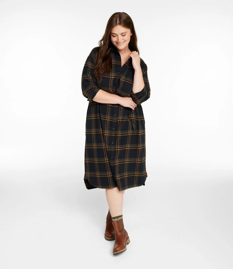 Women's Signature Camp Flannel Midi Dress