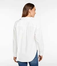 Women's Signature Premium Essential Poplin Shirt, Long-Sleeve