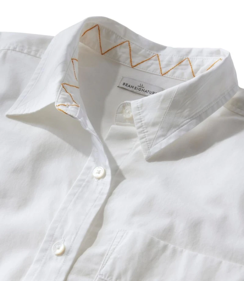 Women's Signature Premium Essential Poplin Shirt, Long-Sleeve