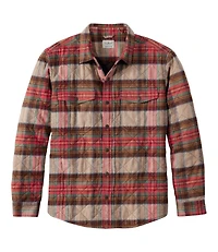 Men's Quilted Scotch Plaid Flannel Shirt Jac