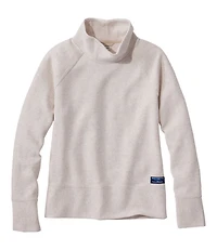 Women's Lakewashed Double-Knit Funnelneck