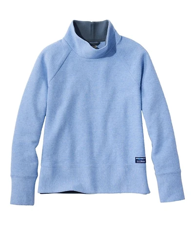 Women's Lakewashed Double-Knit Funnelneck