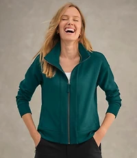 Women's CloudSoft Top, Full-Zip