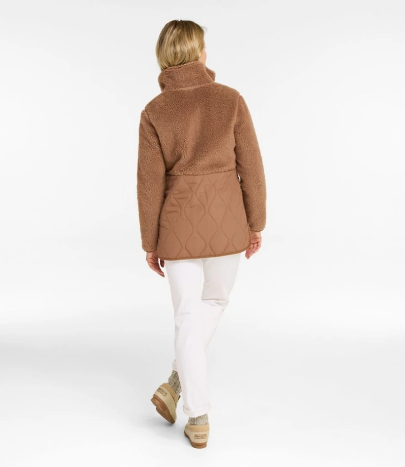 Women's Bean's Mixed Media Sherpa Fleece Jacket