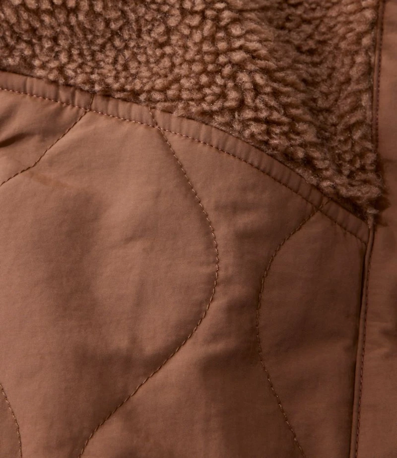 Women's Bean's Mixed Media Sherpa Fleece Jacket