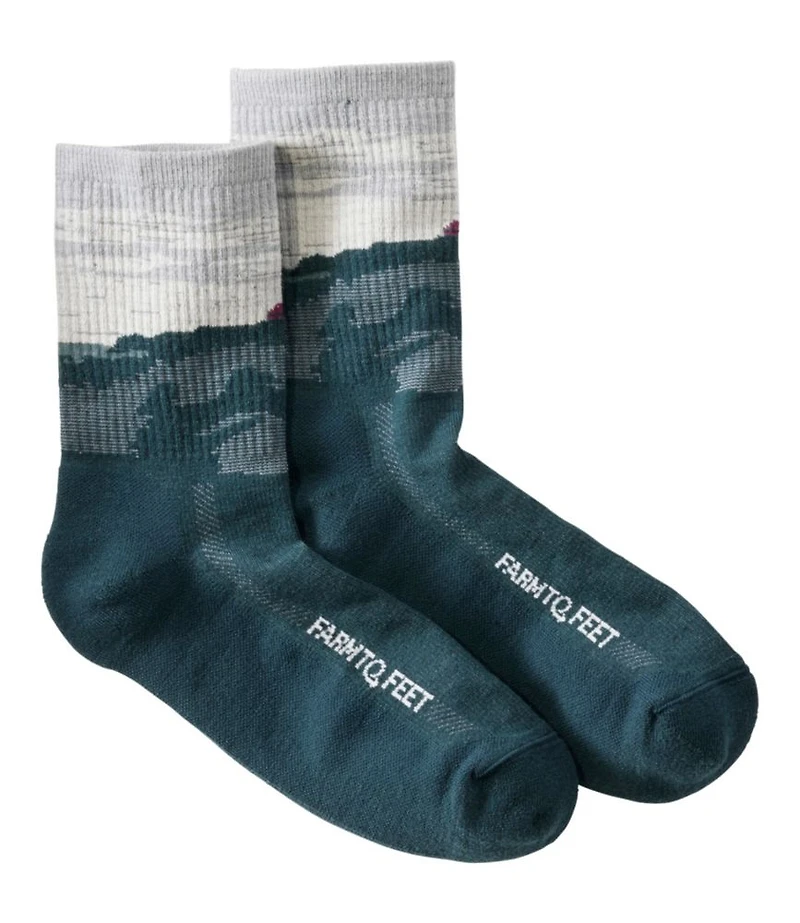Adults' Farm to Feet Portland Headlight Lighthouse Light Cushion 3/4 Crew Sock