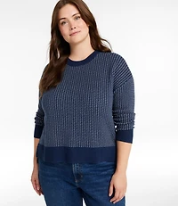 Women's Wicked Soft Cotton/Cashmere Crewneck Sweater, Pattern