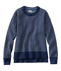 Women's Wicked Soft Cotton/Cashmere Crewneck Sweater, Pattern
