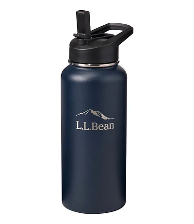 Bean Canteen Insulated Straw Water Bottle, 32 oz.