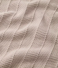 Men's Sunwashed Textured Cotton Sweater, Herringbone 1/4 Zip