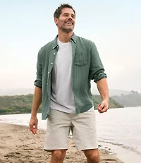 Men's Cloud Gauze Shirt, Long-Sleeve, Slightly Fitted Untucked Fit