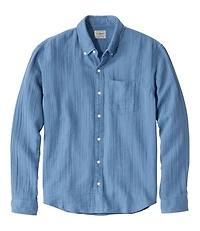 Men's Cloud Gauze Shirt, Long-Sleeve, Slightly Fitted Untucked Fit