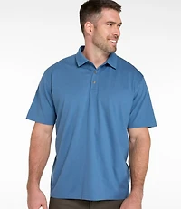 Men's Carefree Unshrinkable Polo, Short-Sleeve, Without Pocket