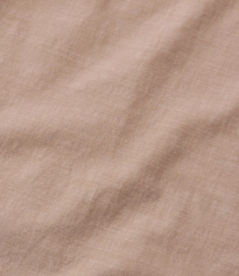 Men's Comfort Stretch Performance® Chambray Shirt, Short-Sleeve, Slightly Fitted Untucked Fit