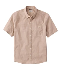 Men's Comfort Stretch Performance® Chambray Shirt, Short-Sleeve, Slightly Fitted Untucked Fit