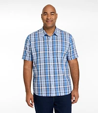 Men's Madras Shirt, Short-Sleeve, Slightly Fitted Untucked Fit