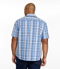 Men's Madras Shirt, Short-Sleeve, Slightly Fitted Untucked Fit