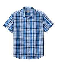 Men's Madras Shirt, Short-Sleeve, Slightly Fitted Untucked Fit