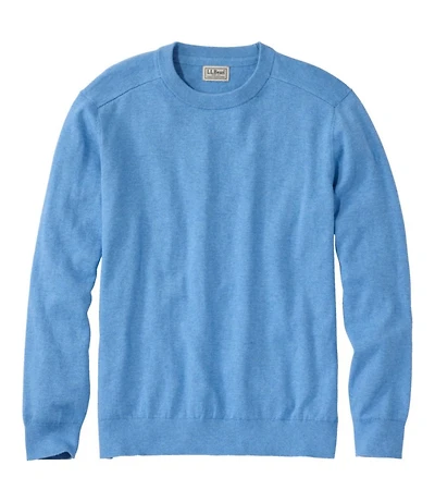 Men's All Seasons Cotton Blend Sweater, Crewneck