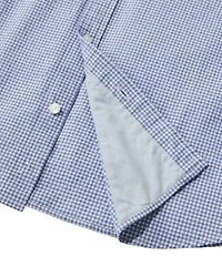 Men's Comfort Stretch Performance® Seersucker Shirt, Long-Sleeve, Slightly Fitted Untucked Fit, Plaid