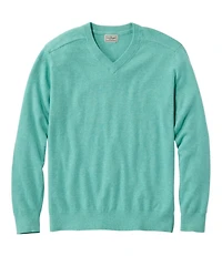 Men's All Seasons Cotton Blend Sweater, V-Neck