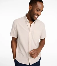Men's Comfort Stretch Performance® Seersucker Shirt, Short-Sleeve, Slightly Fitted Untucked Fit