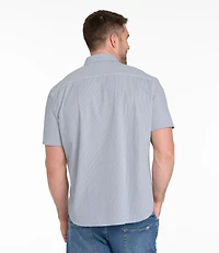 Men's Comfort Stretch Performance® Seersucker Shirt, Short-Sleeve, Slightly Fitted Untucked Fit