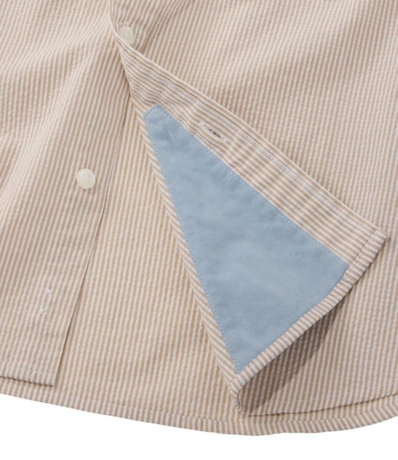 Men's Comfort Stretch Performance® Seersucker Shirt, Short-Sleeve, Slightly Fitted Untucked Fit